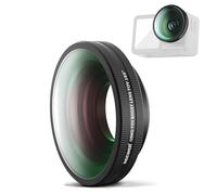 NEEWER OSMO Action FOV Boost Lens, Obiettivo Grandangolare FOV di 185° Compatibile con DJI OSMO Action 4/5 Pro Accessori, Lente per Action Camera Rivestito con Attacco Filettato, FL-B30