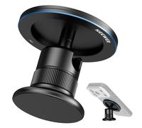 NEEWER PA072 - Supporto magnetico per treppiede per telefono, compatibile con iPhone MagSafe, supporto per telefono da golf da palestra, adattatore a testa a sfera a 360° con anello in metallo e base