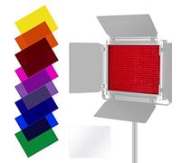 Neewer Pacco di 8 Filtri di Colore d’Illuminazione Filtri di Correzione di Colori Trasparenti in 8 Colori per Neewer 660 video LED, 6.57 x 8.54 pollici