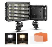 Neewer Pannello Luce LED 176 Bulbi Ultra Luminosa Dimmerabile 3200-5600K On-camera con Filettatura 1/4”di Montaggio per Reflex Canon Nikon Pentax Panasonic Sony Samsung Olympus ecc.