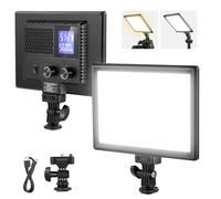 NEEWER Pannello Luce Video LED da 9", Illuminazione Soffusa/Dimmerabile per DSLR, Batteria Ricaricabile 4000mAh, Porte USB C, 3200K~5600K CRI95+ 600Lux per Fotografia Video Streaming Live, NL-116AI