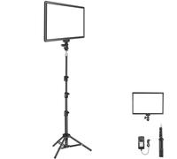 NEEWER Pannello luminoso a LED da 13 pollici, kit di illuminazione da studio con supporto per treppiede, luce dimmerabile a colori per foto in streaming fotografia e registrazione podcast, 3200-5600K