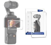 NEEWER Pellicola Protettiva per Pocket 3, Vetro Temperato 2.5D Ultra Sottile con Durezza 8H, Trasmissione della Luce 96%, Antigraffio e Anti Impronte Digitali, Compatibile con DJI Osmo Pocket 3, CA128