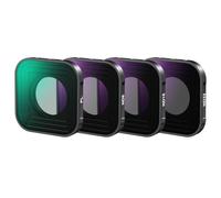 NEEWER PL ND Filter compatibile con GoPro Hero 13 12 11 10 9 nero, 4 pezzi PL ND8 ND16 ND32 HD multistrato sottile filtro polarizzatore a densità neutra per obiettivo accessorio, FL-GP18