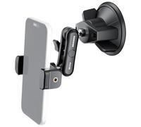 NEEWER Porta Cellulare Auto, Supporto Telefono Auto Ventosa in Metallo Girevole a 360° con Magic Arm Compatibile con iPhone Samsung per UTV Parabrezza Lucernario Vetro Navigazione Riprese Video, PA136