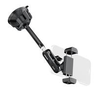 NEEWER Porta Cellulare Auto, Supporto Telefono Auto Ventosa in Metallo Girevole a 360° con Magic Arm Esteso Compatibile con iPhone Samsung per Parabrezza Lucernario Navigazione Riprese Video, PA137