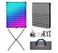 NEEWER Pro 200W Luce Video LED Flessibile, Kit Faretto a Pannello RGB da Studio in Tessuto con Softbox Controllo APP/2.4G/DMX 2500-10000K 25000lux/0.5m CRI95+, Key Light per Stream Live Video, AF200C