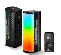 NEEWER Pro Barra Luminosa Magnetica Palmare, Controllo DMX APP/Effetti Personalizzati/Gruppo Luci/RGB 360°, Illuminazione LED Dimmerabile 2500~10000K 3200mAh CRI97 17 Scene per Video Streaming, TL98C