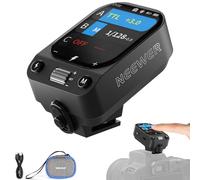NEEWER QZ-C Trasmettitore Trigger Flash Wireless TTL Compatibile con Canon, HSS 1/8000s Interruttore, Batteria 1000mAh 3,7V, Touchscreen OLED, per Z3, Z2PRO, Z2II, Z2, Z880, Q6, Q4, Q300, Q200