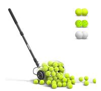 NEEWER Raccoglitore di Palline da Tennis Rapido a Rullo, per Raccogliere Fino a 40 Palline da Tennis/Golf/Pickleball da 1,5"-3" Senza Piegarsi, Manico Telescopico da 77-148cm/30-58", TB01S