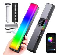 NEEWER RGB Luce Video LED a Bastone, Touch Bar e Controllo APP, Bacchetta Magnetica per Illuminazione, Dimmerabile 3200K~5600K CRI98+ Luce LED a Colori con Batteria 6400mAh, 17 Scene, RGB1(Argento)
