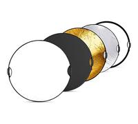 NEEWER Riflettore di 43"/110cm, Maniglia con Filetto da 3/8", Disco Ripiegabile 5 in 1 Diffusore Trasparente/Argento/Oro/Bianco/Nero per Illuminazione Fotografica, Illuminazione Esterna, RF-110II