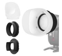NEEWER Riflettore di luce in silicone con due anelli adattatori magnetici, modificatore di luce per NEEWER NW620 NW700 NW760 Z880 Z760 testa quadrata e Z1 Z2 testa rotonda Speedlite, CRS3
