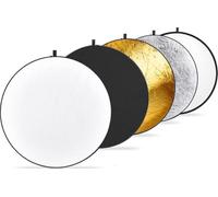 NEEWER 110cm Riflettore di Luce Diffusore di Luce 5 in 1 Multi Disco Pieghevole con Borsa - Traslucido, Argento, Oro, Bianco e Nero per Fotografia da Studio Illuminazione e Illuminazione per Esterni