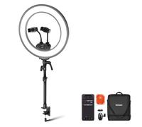 NEEWER RL45B Kit Ring Light LED Perimetrale da 18'' per Telefono Fotocamera Laptop con Portatelefono, Supporto da Tavolo e Testa Sfera per Videoconferenze Webcam Chiamate Zoom Streaming Trucco Selfie