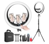 Neewer RP19H, anello luminoso LED bicolore da 19", con treppiede e custodia inclusi