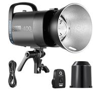 NEEWER S101-400W PRO Flash Luce Stroboscopica con Trigger 2.4G Lampada Pilota 150W, 400W GN65 5600K Riflettore Bowens Mount Modalità S1/S2 Ventola Silenziosa Compatibile con QPRO per Fotografia Studio