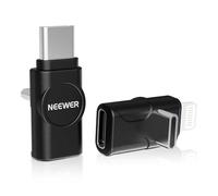 Neewer LM4 Set Adattatore OTG USB C (2pz), USB C a USB C + USBC a iOS per iPhone iPad Android Phone Utilizzo Mic Wireless CM28 Pro CM28 Ultra CM28 Durante la Carica, Non per Ricarica Rapida PD