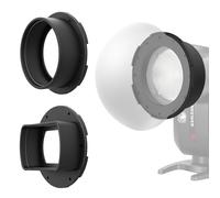 NEEWER Set di Anello Adattatore Magnetico per Flash (2 Pezzi), Supporto Magnetico in Silicone per NEEWER Speedlite a Testa Quadrata NW620 NW700 NW760 Z880 Z760 e Speedlight a Testa Rotonda Z1 Z2, CRS1