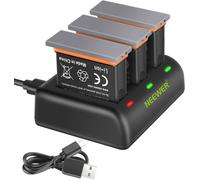 Neewer Set Batterie e Caricabatteria DJI OSMO Action Camera 3 Batterie 1300mAh
