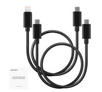 NEEWER Set di 2 Cavi OTG, USB C a C e USB C a iOS, Cavo di Uscita Audio DAC Maschio a Maschio Compatibile con iPhone iPad Android MacBook Laptop PC, 18"/45 cm, LM6