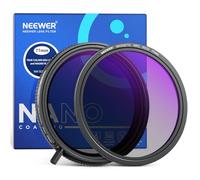 NEEWER Set di 77mm Filtri True Colors ND2-32 Variabile e CPL + Filtro ND32 Magnetico, 2in1 Regolabile Riduzione di Luce Eliminazione di Riflessi Nessun Cambiamento Colore, Nessuna Croce X/Vignettatura