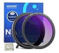NEEWER Set di 82mm Filtri True Colors ND2-32 Variabile e CPL + Filtro ND32 Magnetico, 2in1 Regolabile Riduzione di Luce Eliminazione di Riflessi Nessun Cambiamento Colore, Nessuna Croce X/Vignettatura