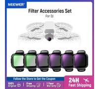 NEEWER Set di accessori per filtri ND/PL per DJI Flip Drone Snap On Kit filtro per lenti ND polarizzate a densità neutra in vetro ottico HD