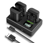 NEEWER LP-E6P/LP-E6NH/LP-E6N Batterie Sostitutive da 2400mAh (3Pz)+Triplo Caricatore USB, Compatibile con Canon EOS R5 Mark II EOS R5 EOS R6 EOS R7 EOS R 5D II III IV 6D 6D II 7D 7D II 60D 70D 80D 90D