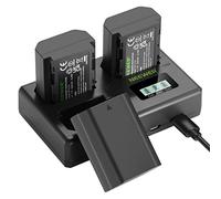 NEEWER Set di Batteria di Ricambio e Caricatore USB NP-FZ100, 3 Pack 2280mAh e Caricatore a Triplo Slot Compatibili con Sony A7IV, A1, A9II, A7SIII, A7RIV, A7III, FX3, FX30, A6700, ZV-E1, ZV-E10ii