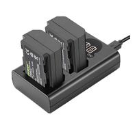 NEEWER Set di Batterie di Ricambio e Caricatori per NP FZ100 Compatibile con