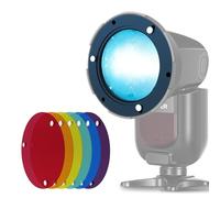 NEEWER Set di filtri gel a sei colori, kit di accessori magnetici per flash NEEWER NW700 NW760 Z880 Square Head Speedlight e Z1 Z2 Z2PRO Z3 Z2II fotocamera Speedlite, anello adattatore non incluso
