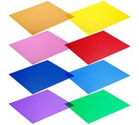 Neewer - Set di Filtri Gel trasparenti per la correzione del Colore per Luce Stroboscopica da Studio - 30x30cm 8pz - colori Rosso, Giallo, Arancione, Verde, Viola, Rosa, Blu Chiaro, Blu Scuro