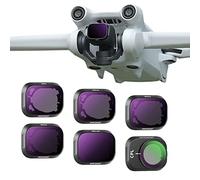 NEEWER Set di Filtri ND Compatibile con DJI Mini 3/DJI Mini 3 Pro, Filtro Densità Neutra Accessori Obiettivo Drone con Telai Leggeri&Veltro Ottico HD Multirivestito, 6pz CPL ND8 ND16 ND32 ND64 ND128