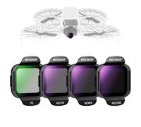 NEEWER Set di Filtri ND Compatibili con DJI Flip Drone, 4 Pezzi, ND16 ND64 ND256 CPL, Accessori Drone, Filtro Polarizzatore Circolare a Densità Neutra in Vetro Ottico HD Multistrato a Scatto, FL-N33