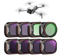 Neewer Set di filtri ND e CPL compatibili con DJI Mini 4 Pro, confezione da 8 filtro polarizzatore UV CPL ND8 ND16 ND32 ND64 ND128 ND256 CPL Polarizzatore a densità neutra Accessori Drone Lens, vetro