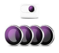 NEEWER Set di Filtri ND per GO 3S (4 Pezzi), ND8 ND16 ND32 ND64, Kit Accessori di Filtro a Densità Neutra per Obiettivo con Vetro Ottico HD Multistrato Compatibile con Insta 360 GO 3S, FLB01