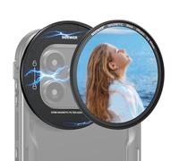 NEEWER Set di Filtro Black Diffusion 1/4 Magnetico da 67mm, Multistrato HD con Adattatore Backplate per Filtro Magnetico, Compatibile con iPhone 16 Pro/16 Pro Max Phone Cage Video Rig (PA073/PA074)