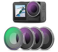 NEEWER Set di Filtro CPL e ND Compatibile con DJI Osmo Action 5 Pro/4 (4pz), Kit di Filtri CPL + ND8 + ND16 + ND32 a Vite, Accessori Action Camera, Vetro Ottico HD Multistrato, FL-A12