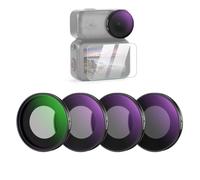 NEEWER Set di Filtro ND Compatibile con DJI Osmo Nano, ND8/16/32/CPL, Filtri a Densità Neutra Avvitabile in Vetro Ottico Multistrato per Obiettivo Action Cam, Accessori con Protezione Schermo, 4 Pezzi