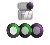NEEWER Set di Filtro ND Compatibile con DJI Osmo Nano, ND8/UV/CPL, Filtri Polarizzatore e a Densità Neutra Avvitabile in Vetro Ottico Multistrato per Action Cam, Accessori con Protezione Schermo, 3Pz