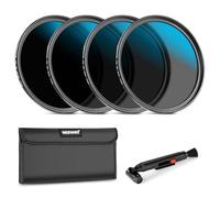 NEEWER Set di Filtro ND da 77mm per Obiettivo, ND16/ND32/ND64/ND1000, Penna Pulizia per Lenti, Custodia per Filtri, Kit di Accessori Filtri HD Compatibile con Canon Nikon Sony Obiettivi Fotocamere
