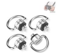 NEEWER Set di Vite ad Anello D (4 Pezzi), Vite di Fissaggio Filettata da 1/4" in Acciaio Inossidabile, Sostituzione per Tracolla Cinturino da Polso Sling Handle Gabbia per Fotocamera DSLR, UA076