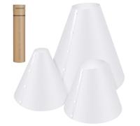 NEEWER Set Diffusore Luce Conico (3pz, 14"/15"/20"), Riflettore per Illuminazione Flash Migliorato Spessito 0,5mm, Alternativa a Light Box per Foto Prodotti Gioielleria, Senza Ombra e Riflesso, NK006