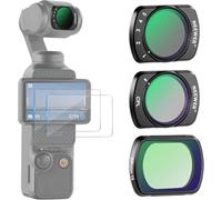 NEEWER Set 3pz Filtri Magnetici ND2-32, 1/4 Black Diffusion e CPL Filtro Compatibile con DJI Osmo Pocket 3, Accessori Action Camera con 2 Protezioni Schermo Vetro Temperato Multistrato/Vetro Ottico HD