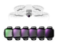 NEEWER Set Filtri ND Compatibile con DJI Flip Drone (6pz), ND8 ND16 ND32 ND64 ND256 CPL, Kit Accessori di Filtro Polarizzatore Circolare a Densità Neutra a Scatto, Vetro Ottico HD Multistrato, FL-N48