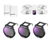 NEEWER Set Filtri ND Compatibile con DJI NEO, ND8 + ND16 + ND32, Kit Accessori di 3 Filtri a Densità Neutra in Vetro Ottico HD Multistrato per Obiettivo di Fotocamera Drone con 2 Panni Pulizia, FL-N32