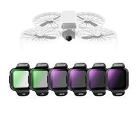NEEWER Set Filtri ND Compatibili con DJI Flip Drone, 6pz, ND16 ND32 ND64 ND256 CPL UV, Kit Accessori di Filtro Polarizzatore Circolari a Densità Neutra a Scatto in Vetro Ottico HD Multistrato, FL-N46