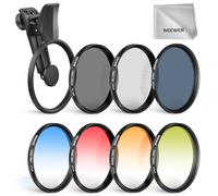 NEEWER Set Filtro ND 67mm 7pz Compatibile con Android Samsung Google Pixel Huawei Xiaomi, CPL+ ND32 + Starlight +GND (Rosso/Arancione/Giallo/Blu), Kit Accessori Fotografia per Lente Fotocamera, FL-P11