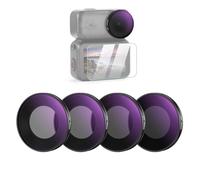 NEEWER Set Filtro ND Compatibile con DJI Osmo Nano, ND8/16/32/64, Filtri a Densità Neutra Avvitabile in Vetro Ottico Multistrato per Lente Action Cam, Accessori Fotografia con Protezione Schermo, 4Pz